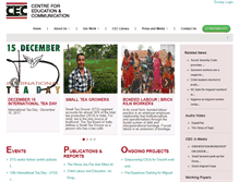 Tablet Screenshot of cec-india.org